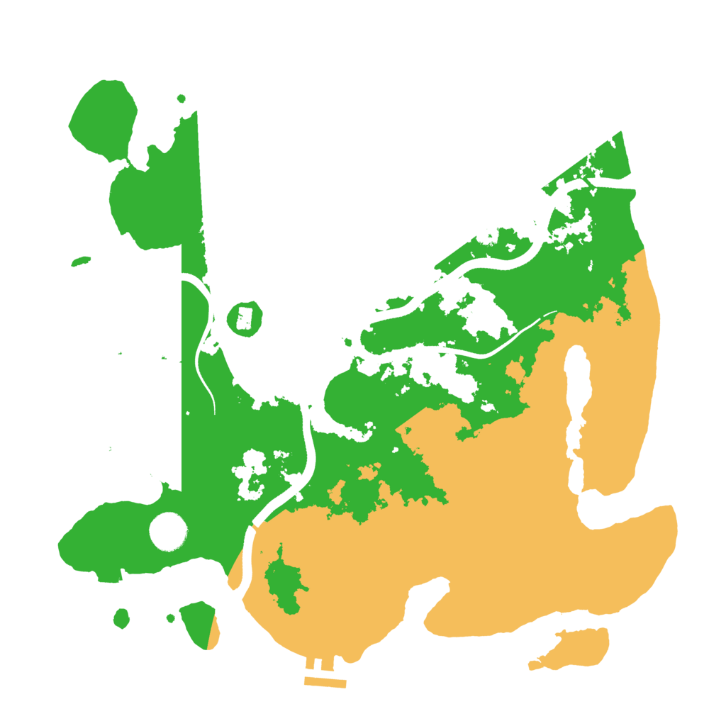 Biome Rust Map: Procedural Map, Size: 3500, Seed: 189512