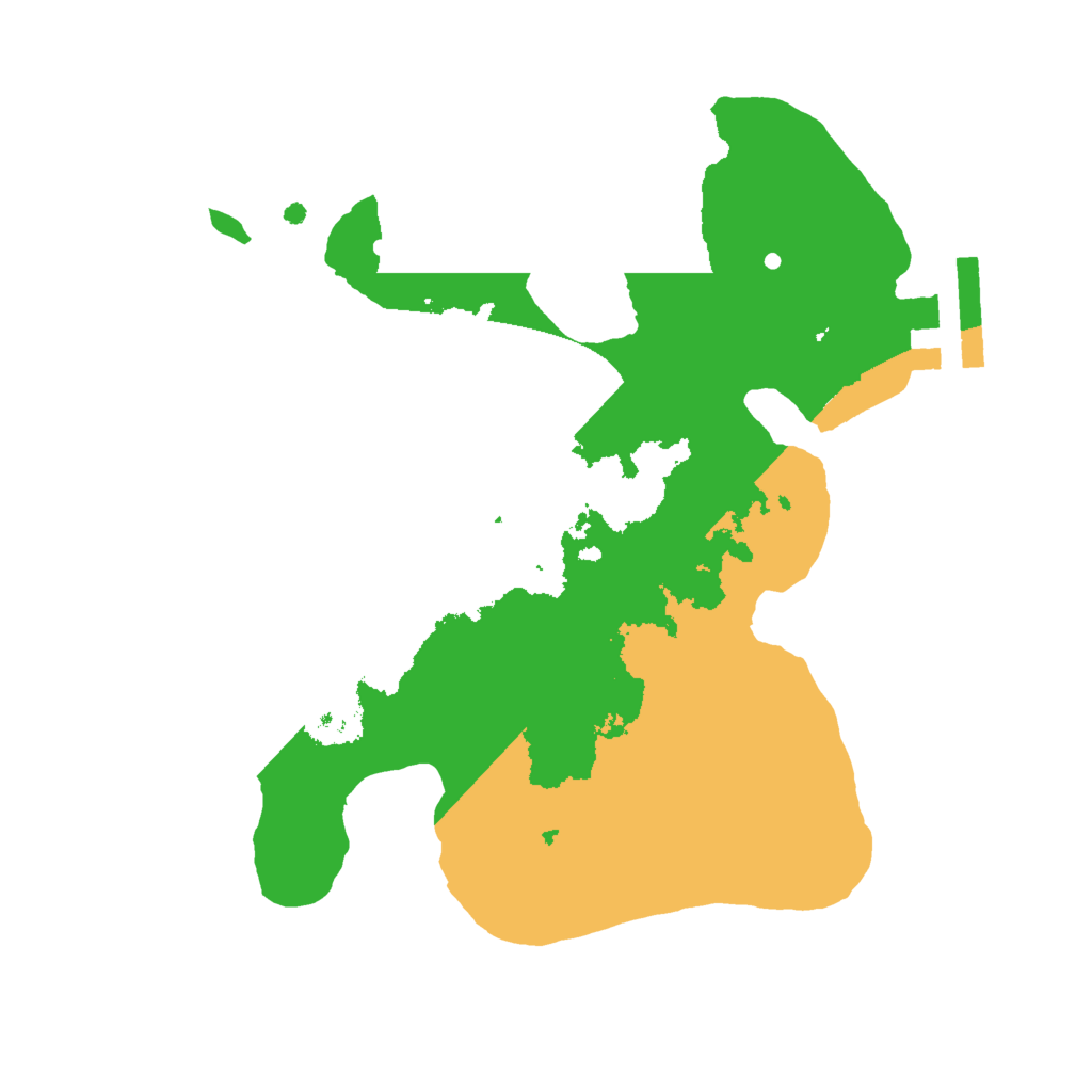 Biome Rust Map: Procedural Map, Size: 2000, Seed: 555216999