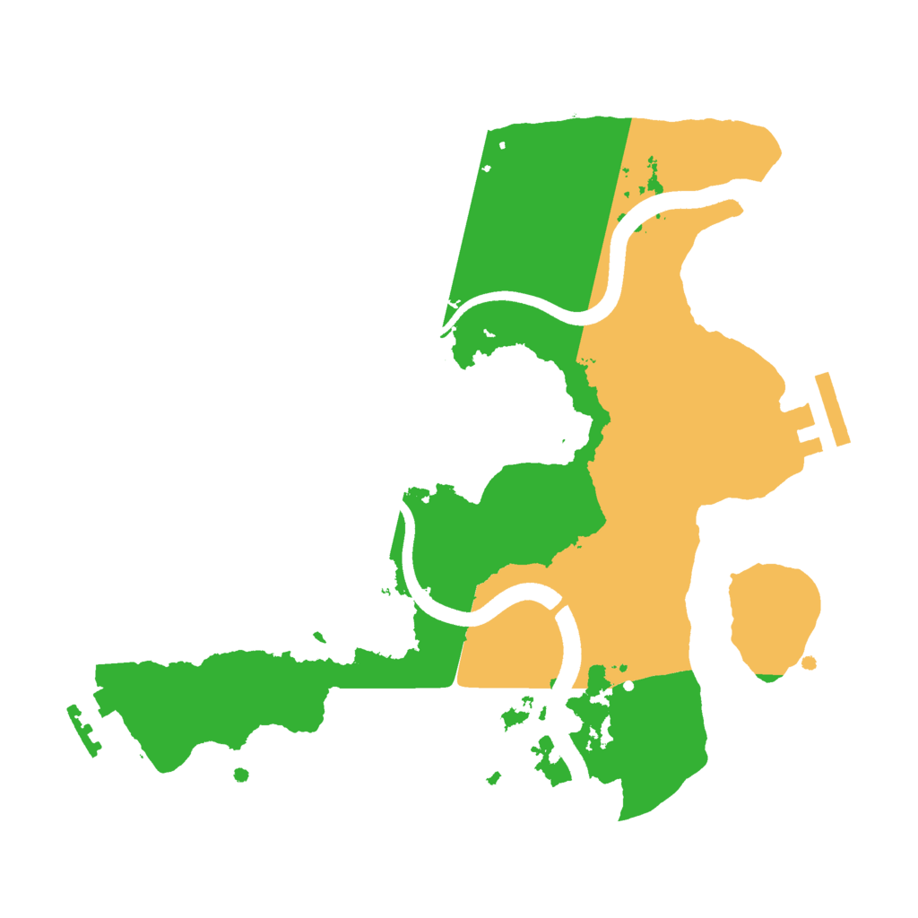 Biome Rust Map: Procedural Map, Size: 2500, Seed: 367263814