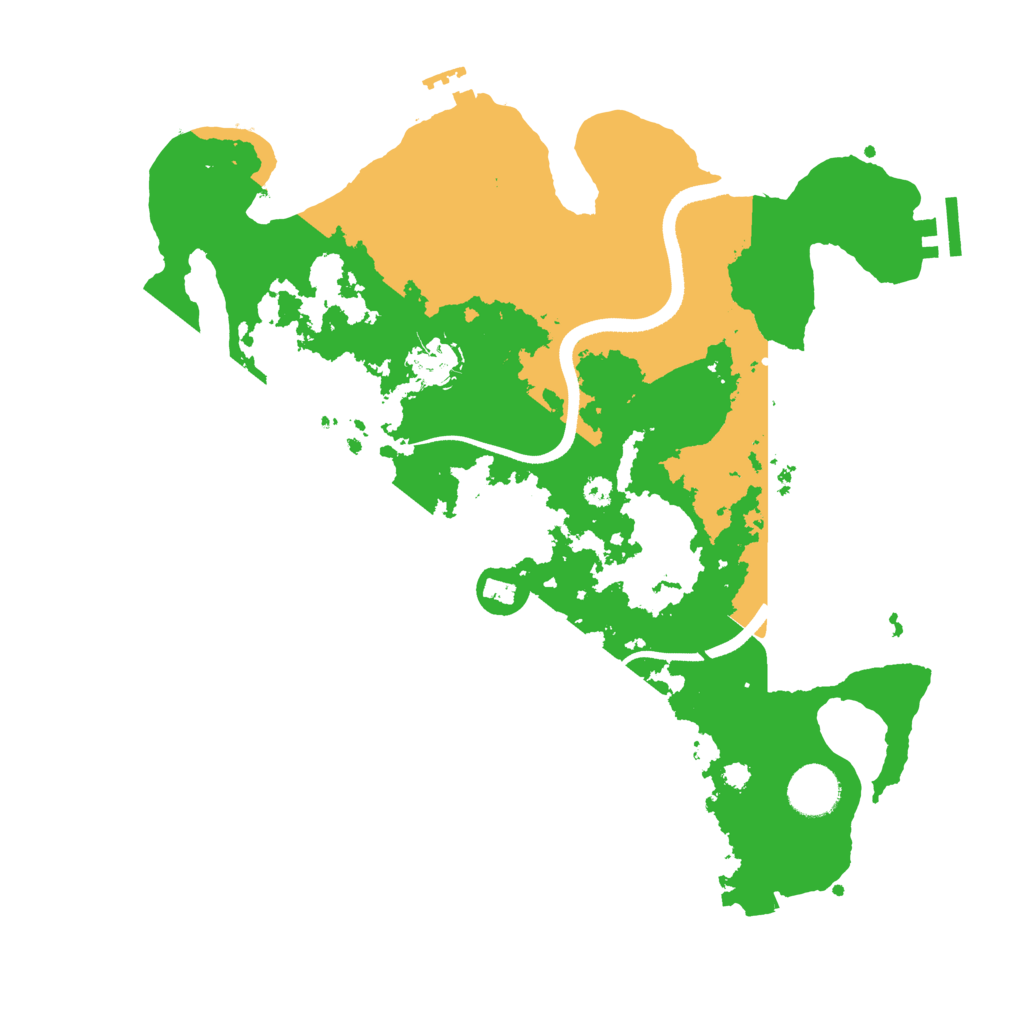 Biome Rust Map: Procedural Map, Size: 3500, Seed: 2046224887