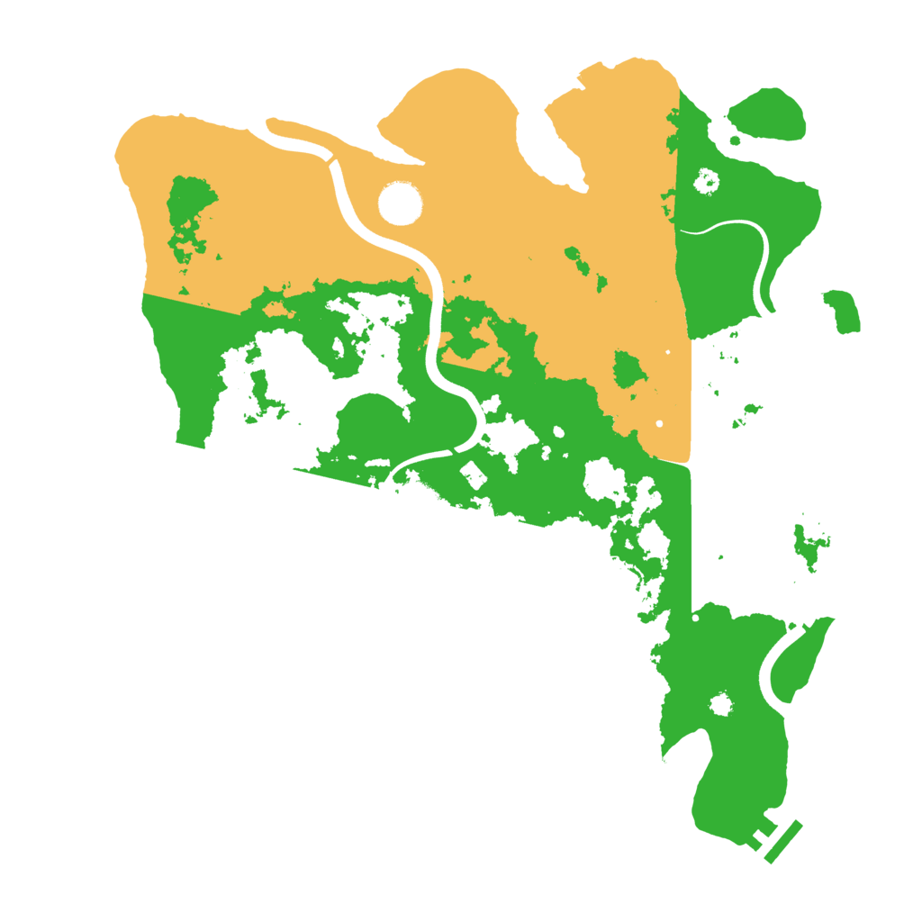 Biome Rust Map: Procedural Map, Size: 3700, Seed: 252452
