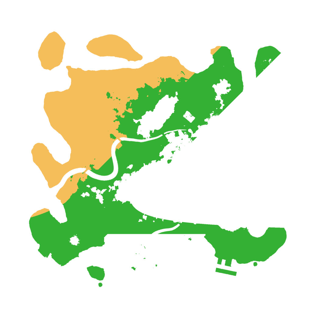 Biome Rust Map: Procedural Map, Size: 3000, Seed: 31168