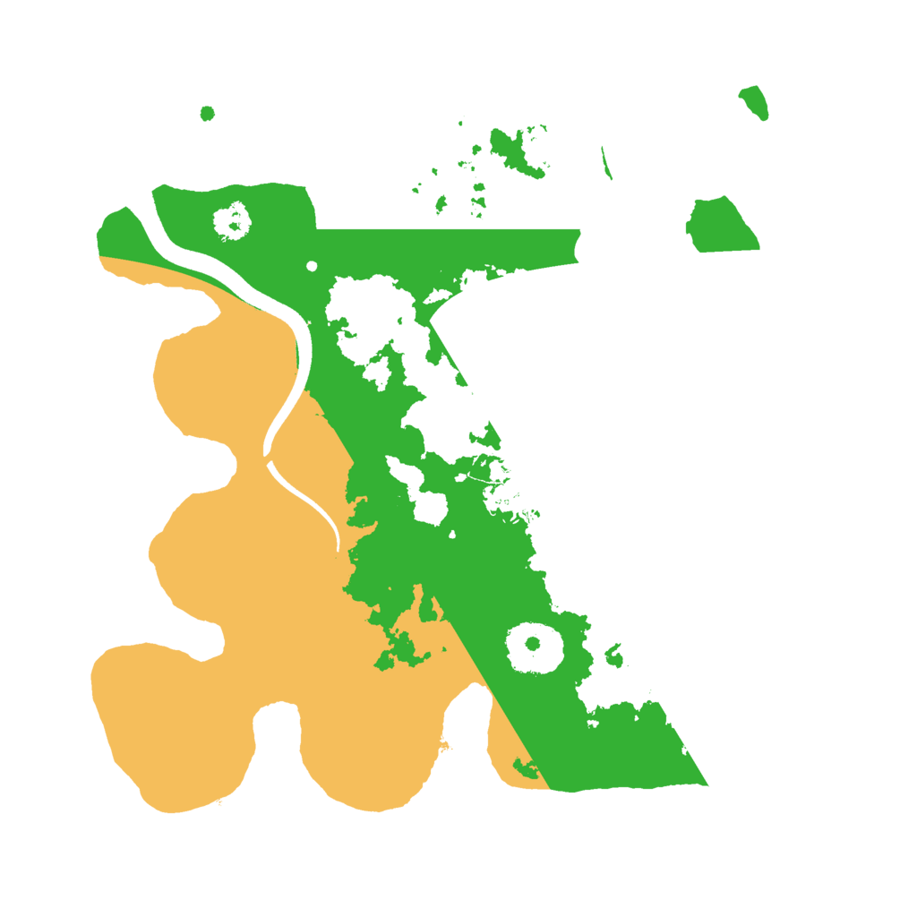 Biome Rust Map: Procedural Map, Size: 2500, Seed: 130607775