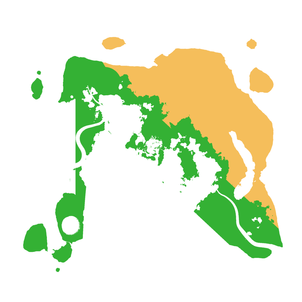 Biome Rust Map: Procedural Map, Size: 3000, Seed: 18927