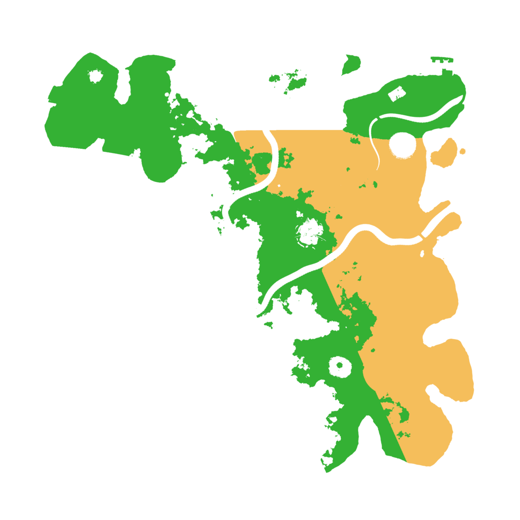 Biome Rust Map: Procedural Map, Size: 3500, Seed: 31818