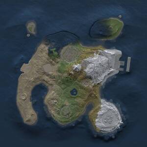 Thumbnail Rust Map: Procedural Map, Size: 2000, Seed: 456758, 6 Monuments