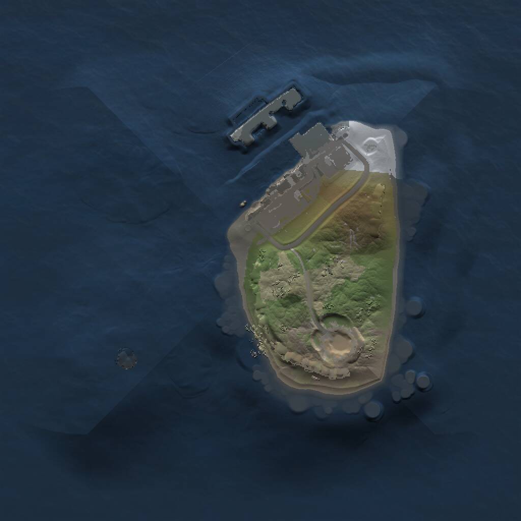 Rust Map: Procedural Map, Size: 1000, Seed: 550282800, 2 Monuments