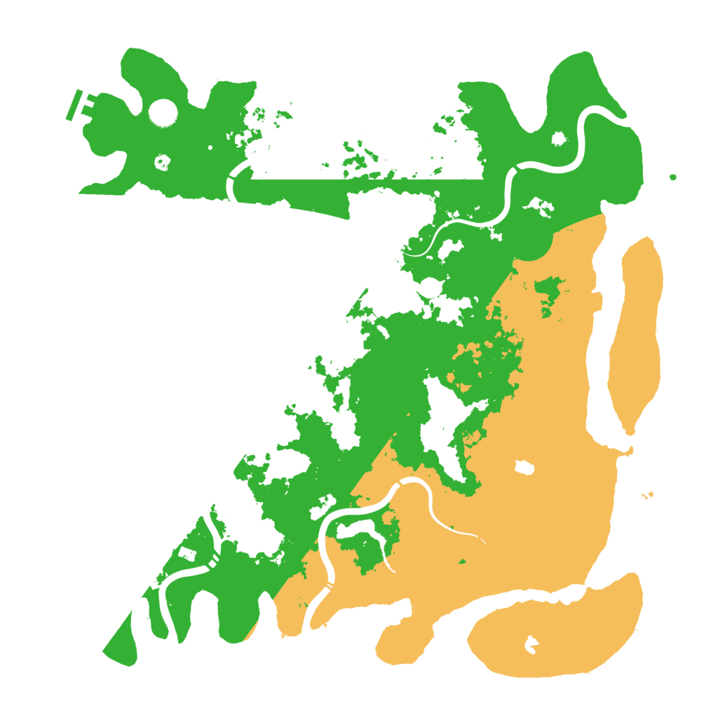 Biome Rust Map: Procedural Map, Size: 4500, Seed: 42328729