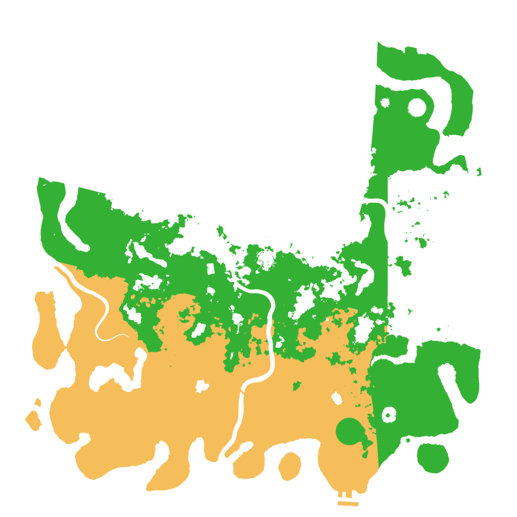 Biome Rust Map: Procedural Map, Size: 5000, Seed: 70210402