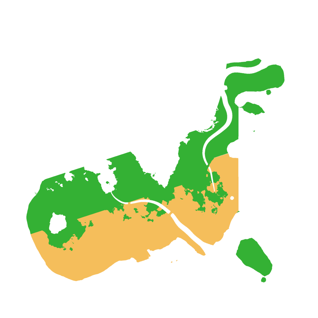 Biome Rust Map: Procedural Map, Size: 2500, Seed: 14494