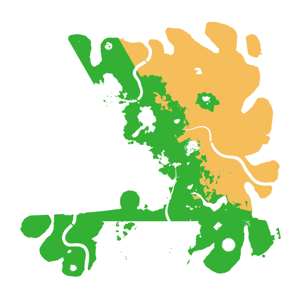 Biome Rust Map: Procedural Map, Size: 4000, Seed: 42069017