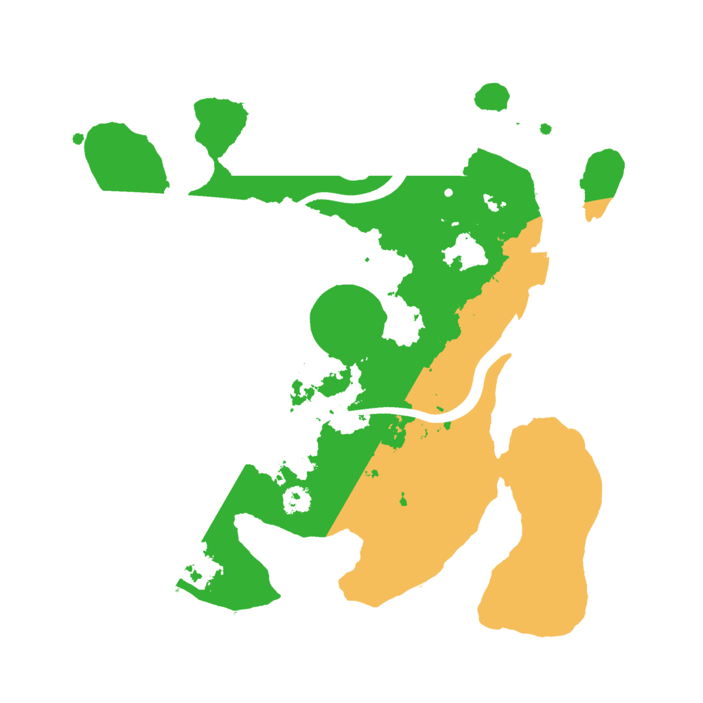 Biome Rust Map: Procedural Map, Size: 2500, Seed: 1833331491