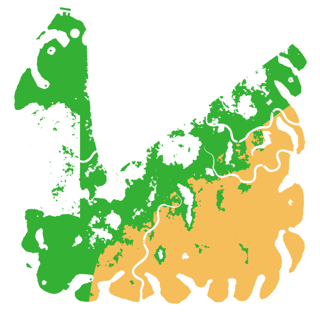 Biome Rust Map: Procedural Map, Size: 6000, Seed: 481516