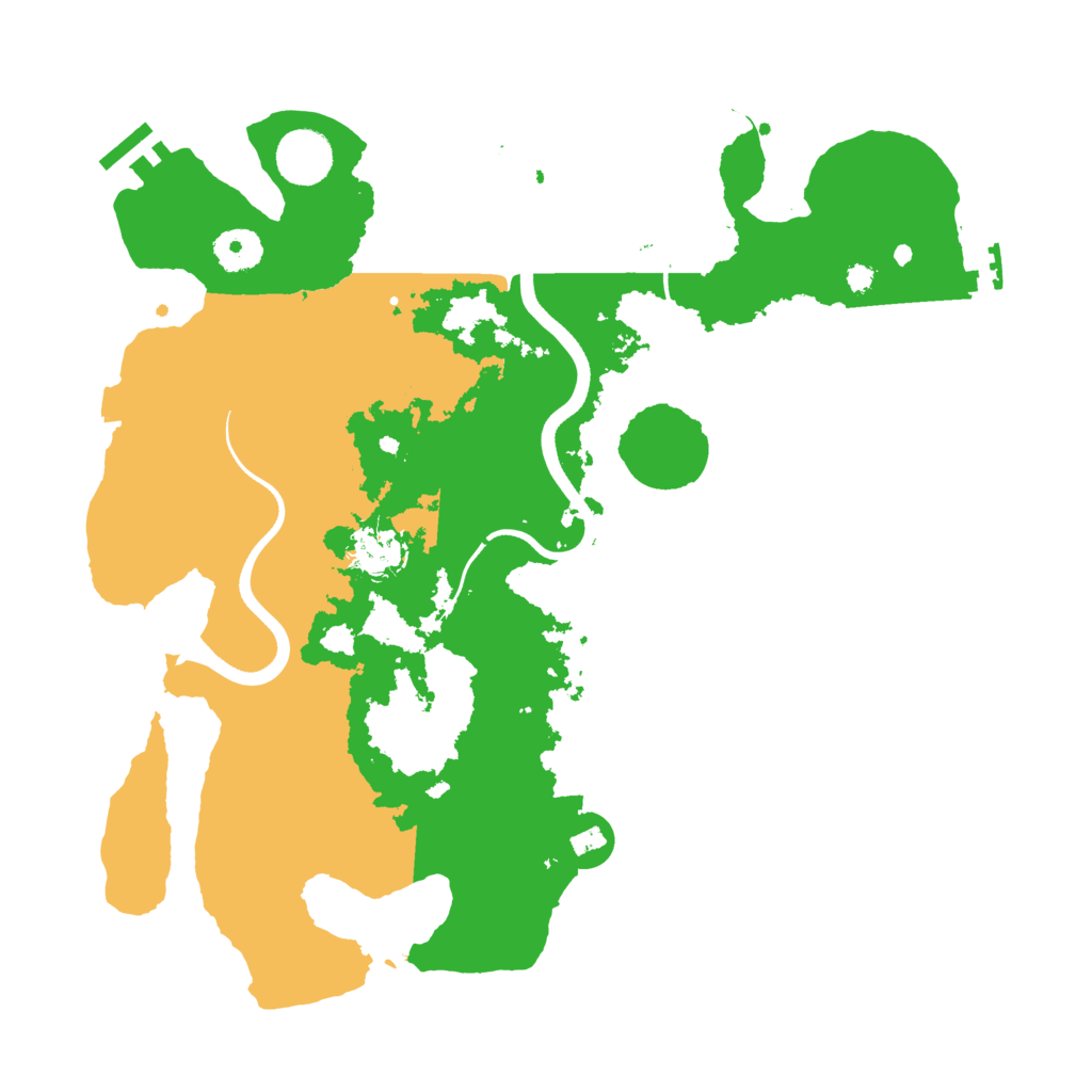 Biome Rust Map: Procedural Map, Size: 3599, Seed: 2077087500