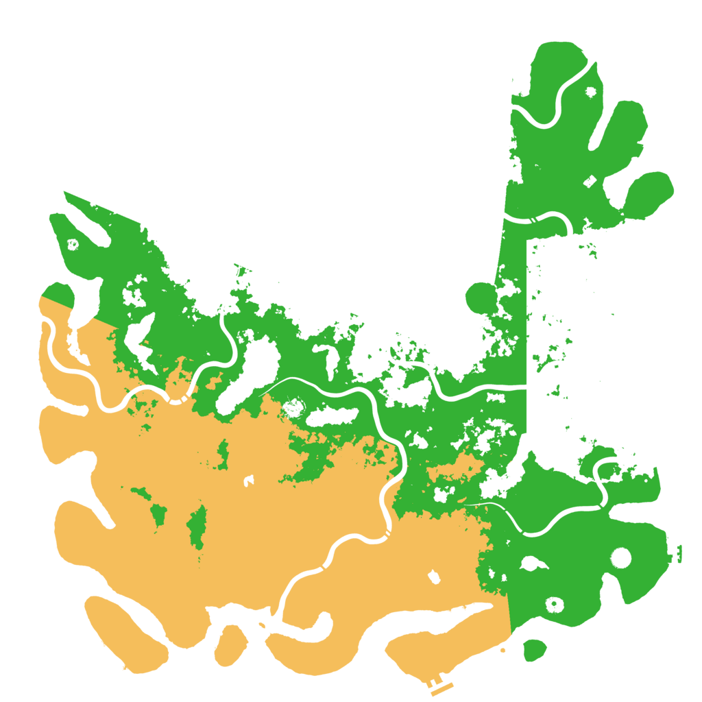 Biome Rust Map: Procedural Map, Size: 6000, Seed: 1835698489