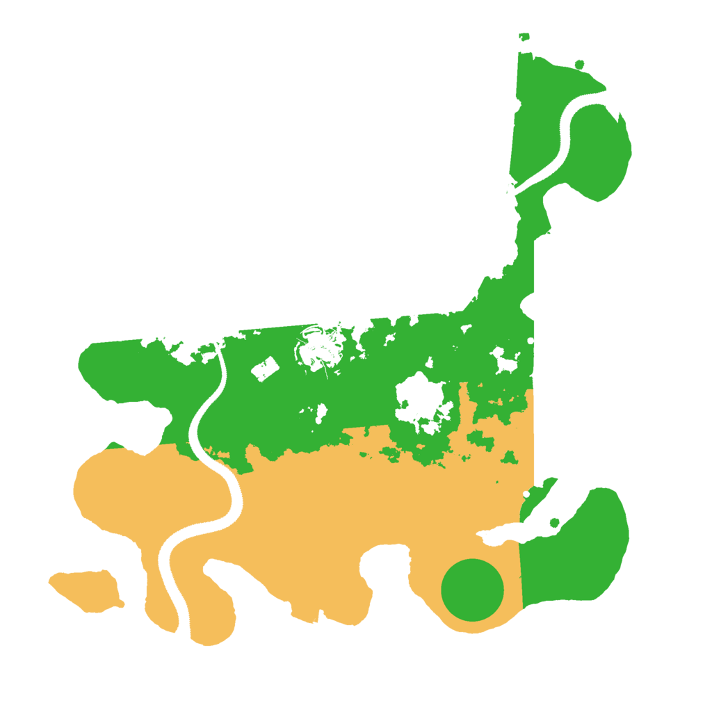 Biome Rust Map: Procedural Map, Size: 3000, Seed: 19621