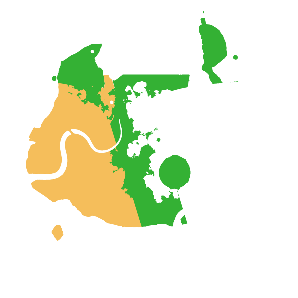 Biome Rust Map: Procedural Map, Size: 2500, Seed: 175332954