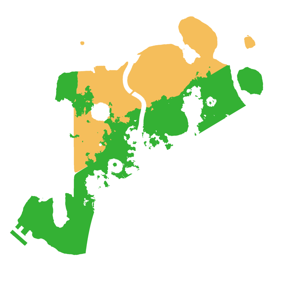 Biome Rust Map: Procedural Map, Size: 3000, Seed: 81584545