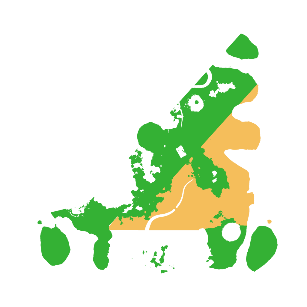 Biome Rust Map: Procedural Map, Size: 3000, Seed: 8592246