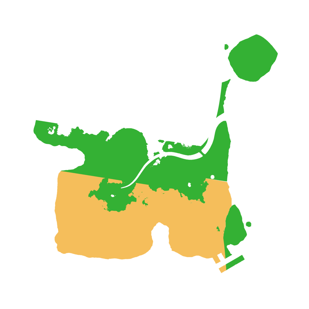 Biome Rust Map: Procedural Map, Size: 2300, Seed: 23476