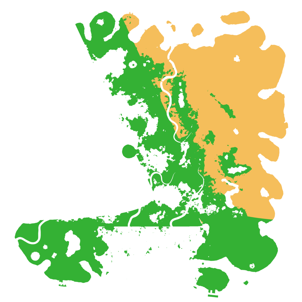 Biome Rust Map: Procedural Map, Size: 6000, Seed: 1879264939