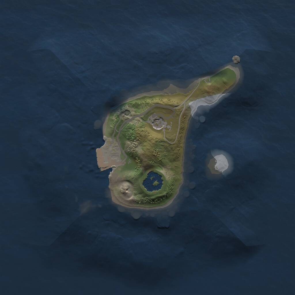 Rust Map: Procedural Map, Size: 1500, Seed: 74185125, 2 Monuments