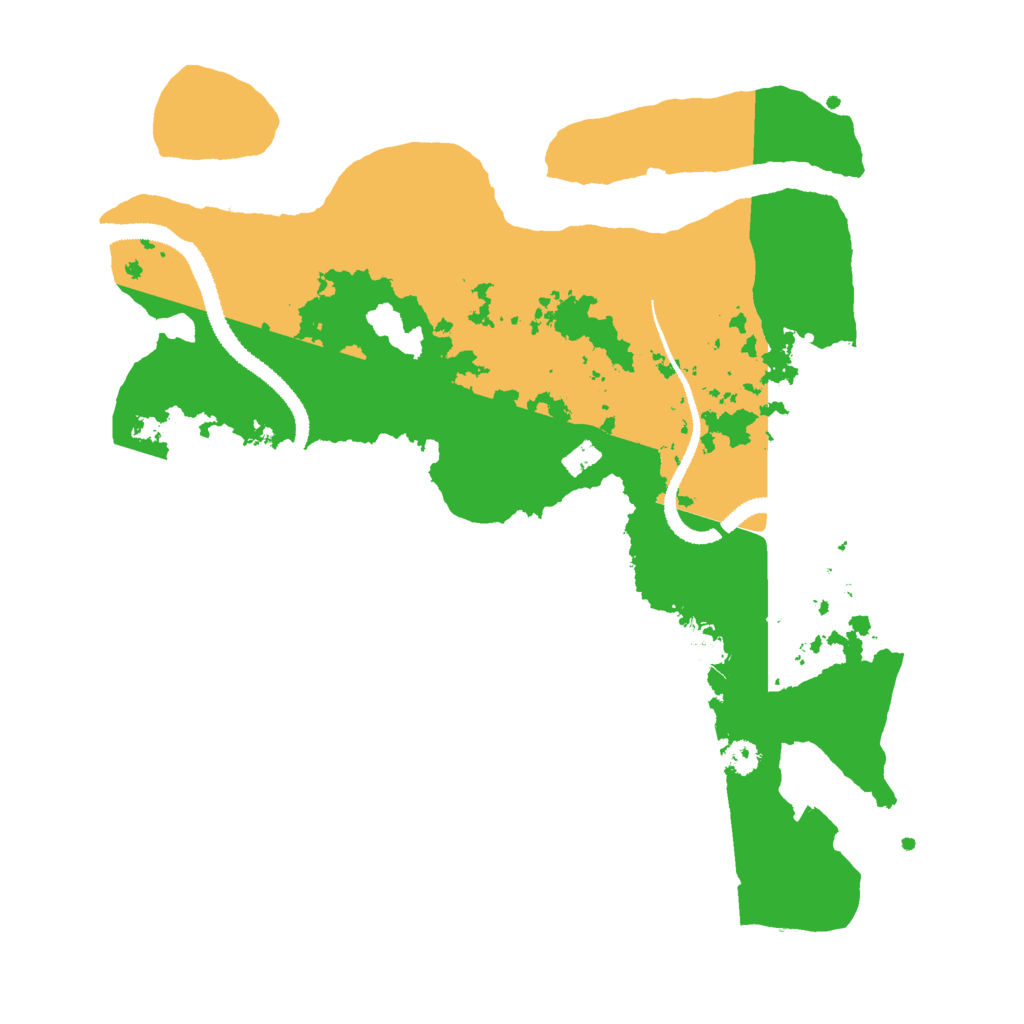 Biome Rust Map: Procedural Map, Size: 3000, Seed: 36314848