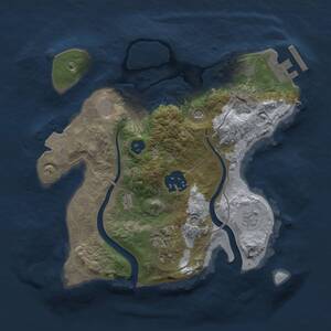 Thumbnail Rust Map: Procedural Map, Size: 2300, Seed: 150825, 6 Monuments