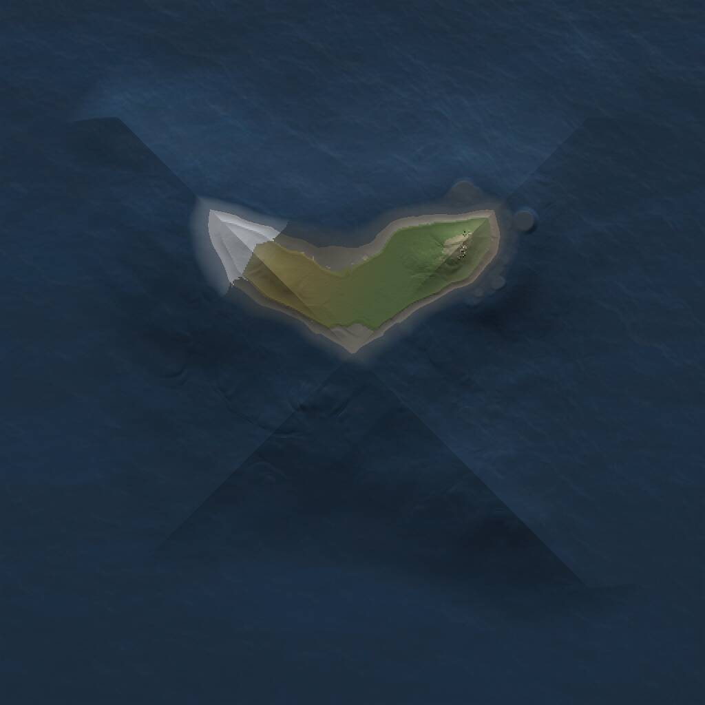 Rust Map: Procedural Map, Size: 1000, Seed: 2905102, 1 Monuments