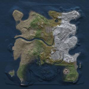 Thumbnail Rust Map: Procedural Map, Size: 2800, Seed: 1882132039, 10 Monuments