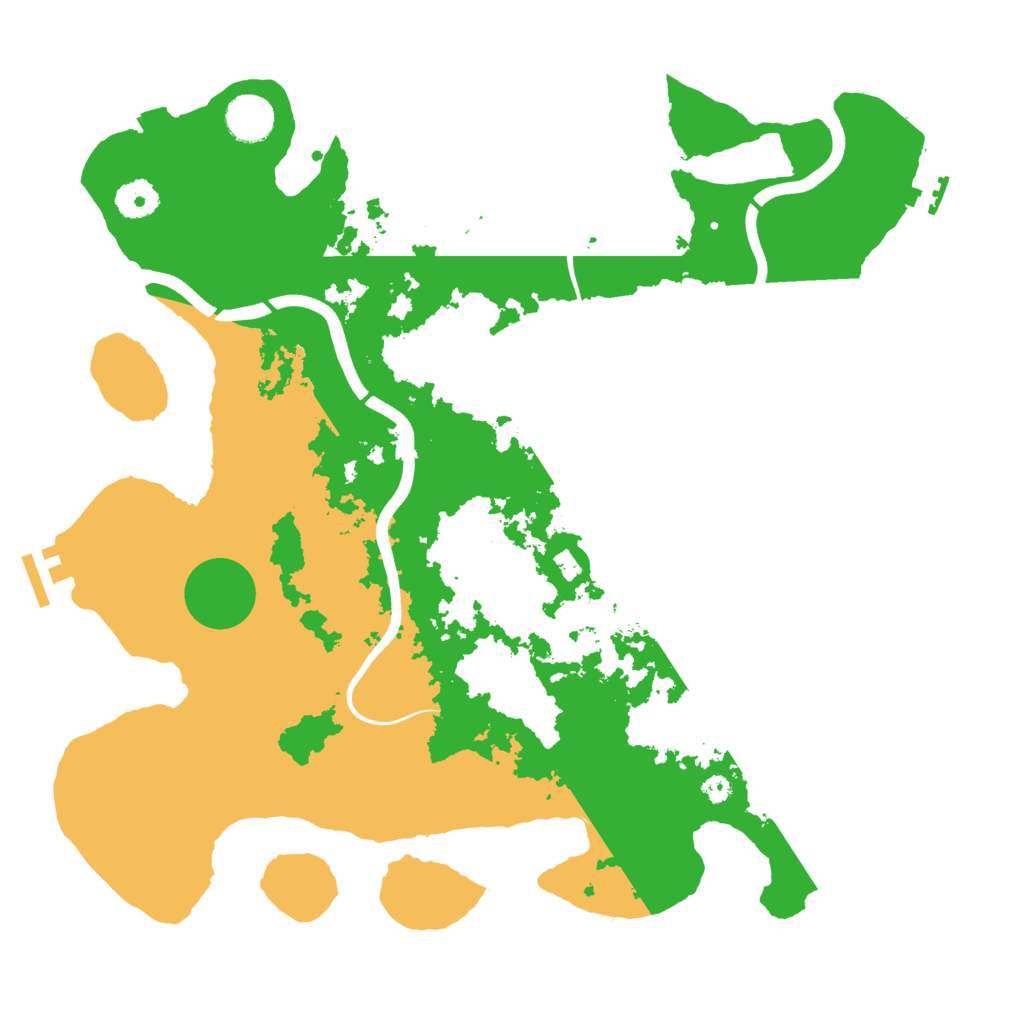 Biome Rust Map: Procedural Map, Size: 3800, Seed: 53