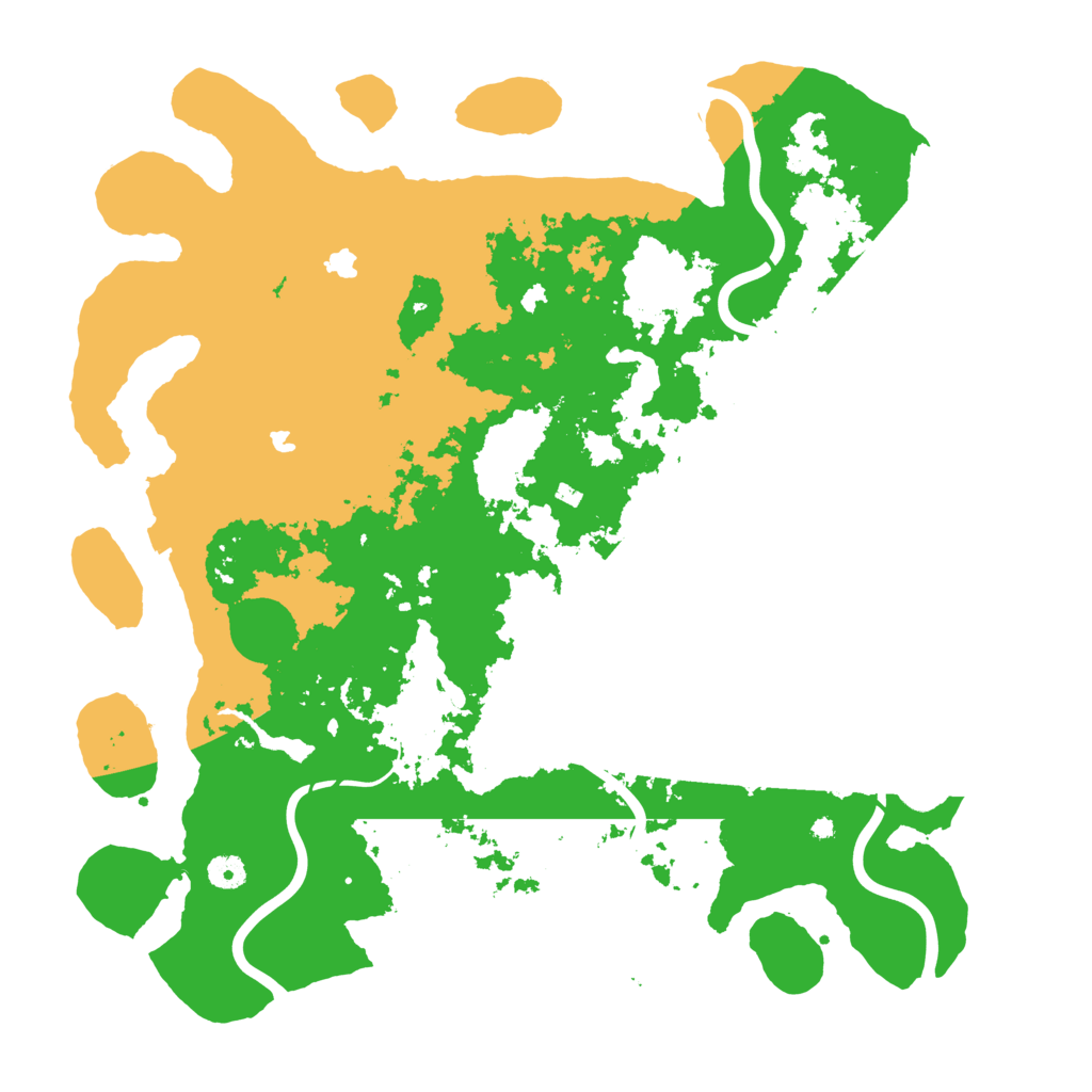 Biome Rust Map: Procedural Map, Size: 4500, Seed: 4019487