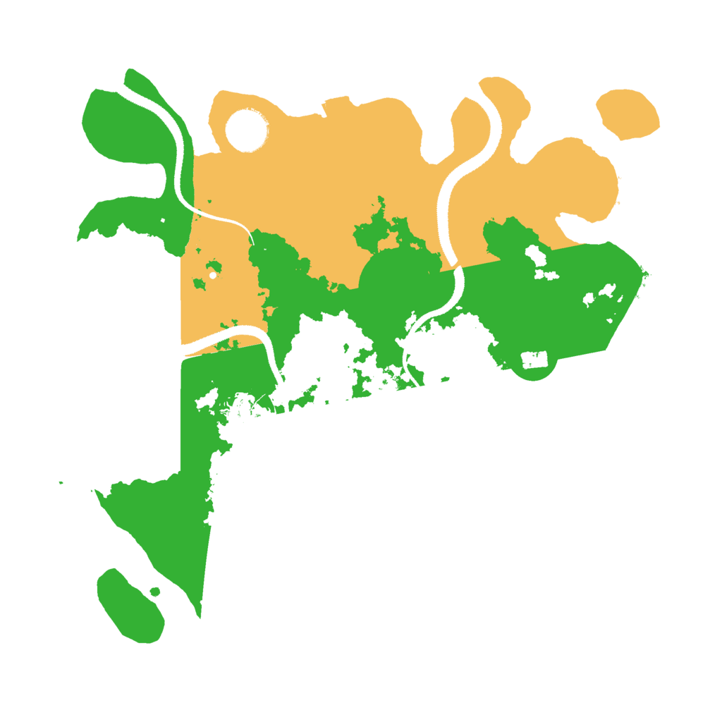 Biome Rust Map: Procedural Map, Size: 3000, Seed: 76357