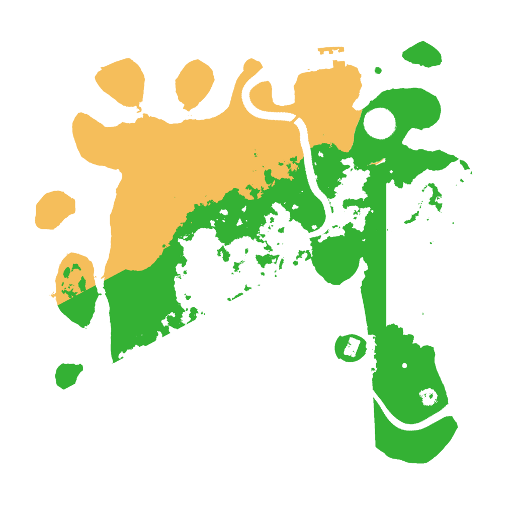 Biome Rust Map: Procedural Map, Size: 3000, Seed: 22000
