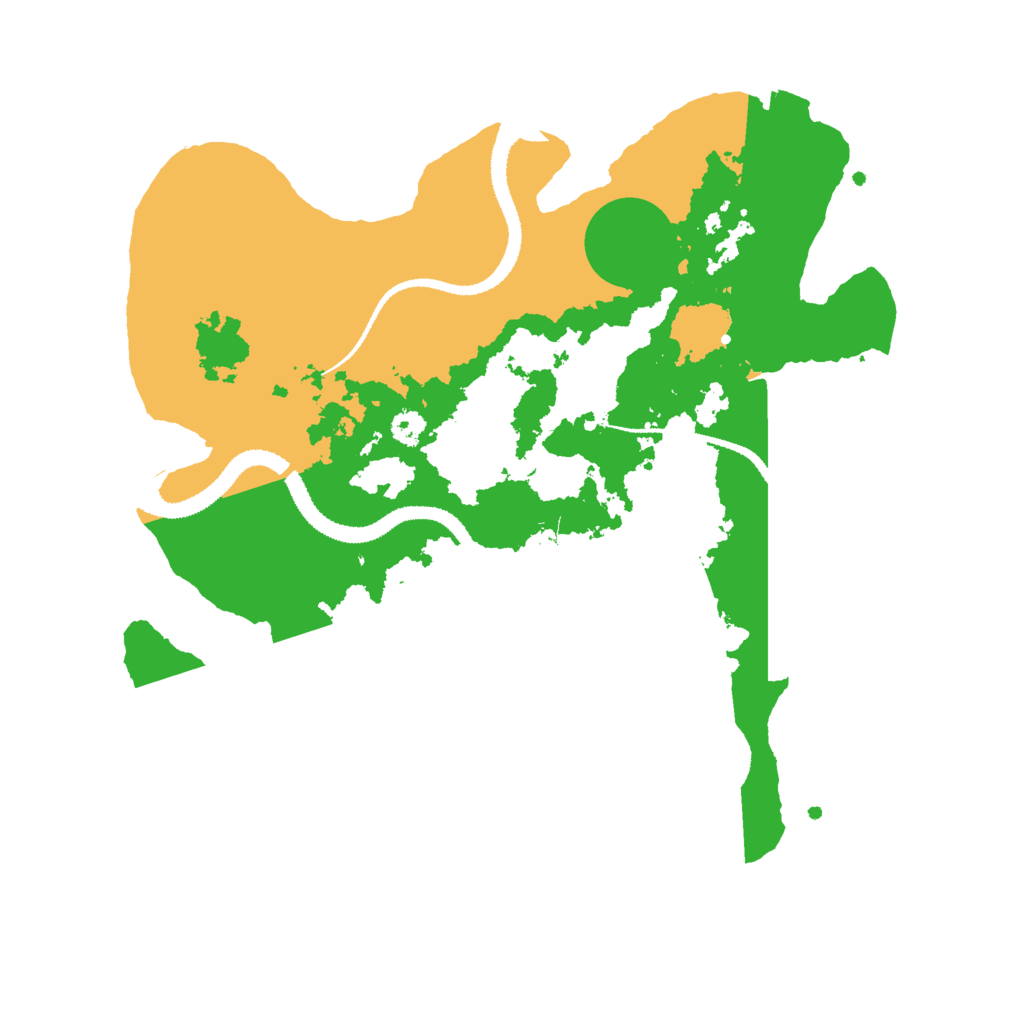Biome Rust Map: Procedural Map, Size: 3000, Seed: 21564