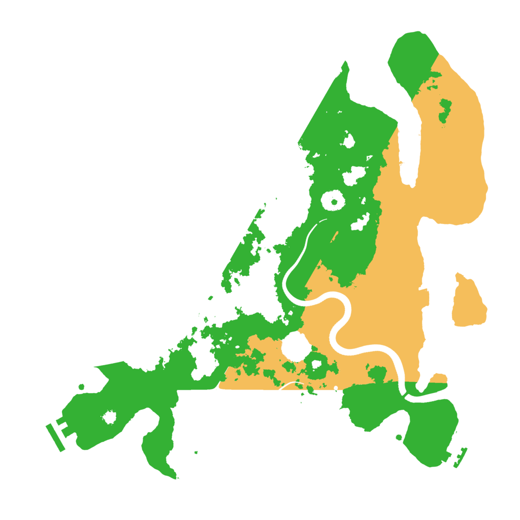 Biome Rust Map: Procedural Map, Size: 3500, Seed: 29900