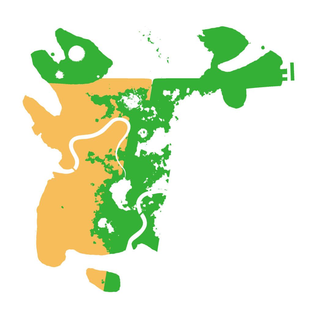 Biome Rust Map: Procedural Map, Size: 3500, Seed: 999945