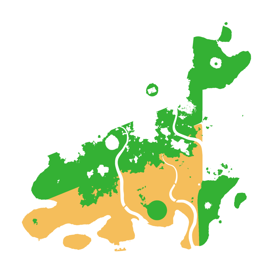 Biome Rust Map: Procedural Map, Size: 3600, Seed: 801349
