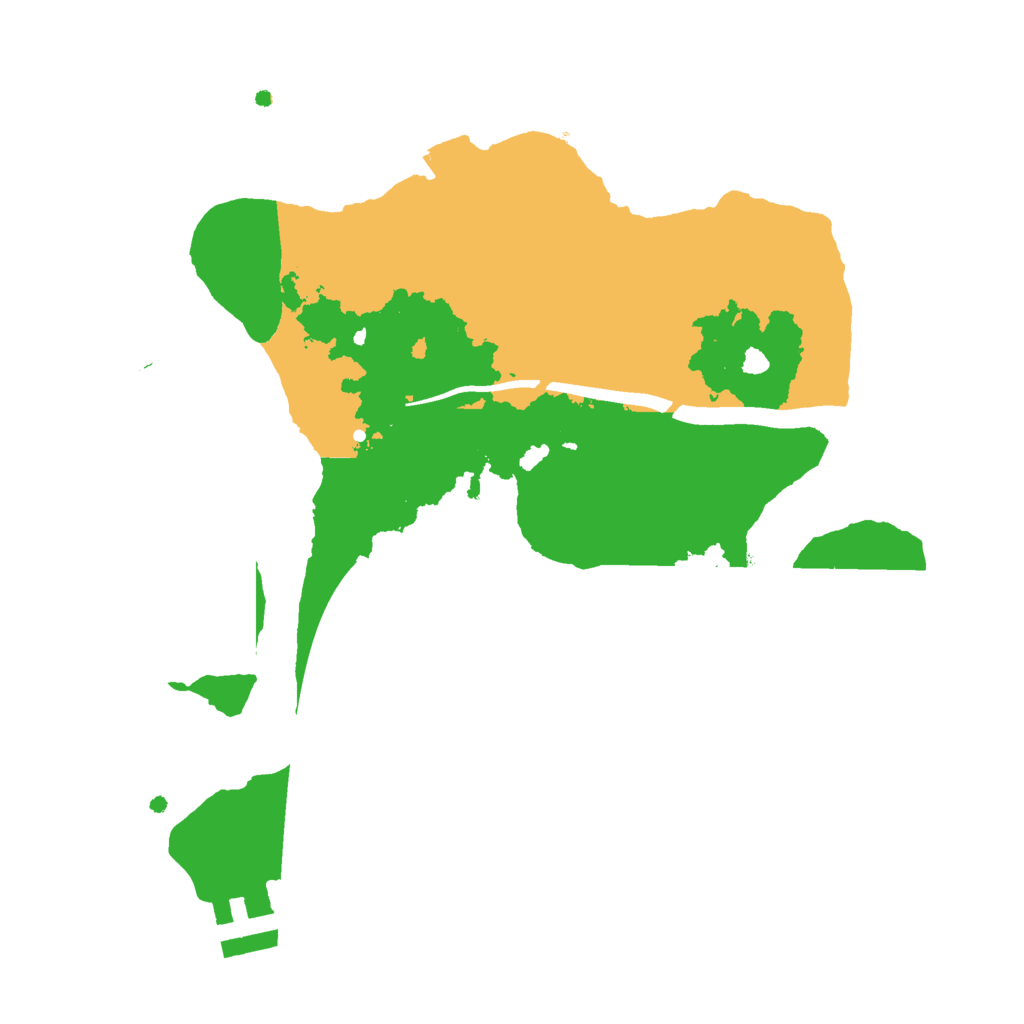 Biome Rust Map: Procedural Map, Size: 2400, Seed: 483533657