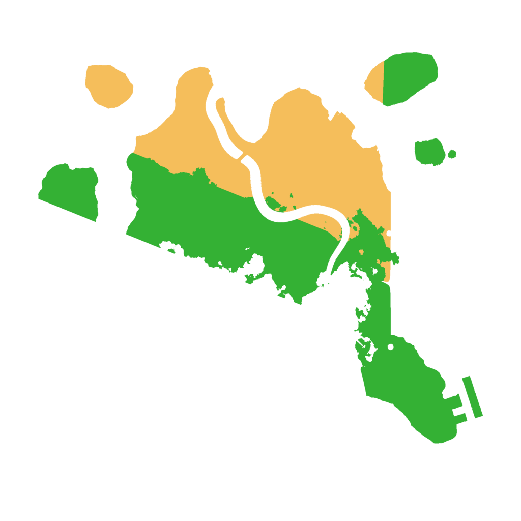 Biome Rust Map: Procedural Map, Size: 2500, Seed: 1675423693