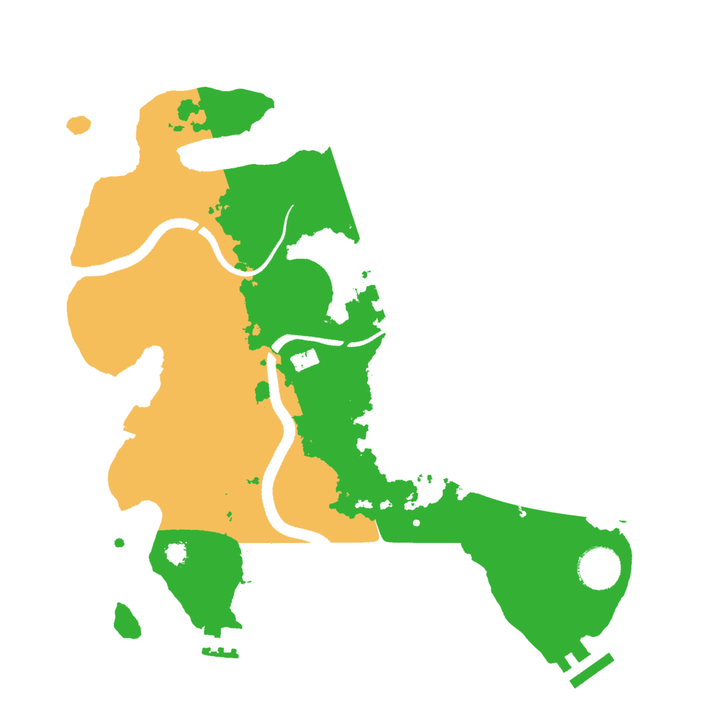 Biome Rust Map: Procedural Map, Size: 3000, Seed: 15236