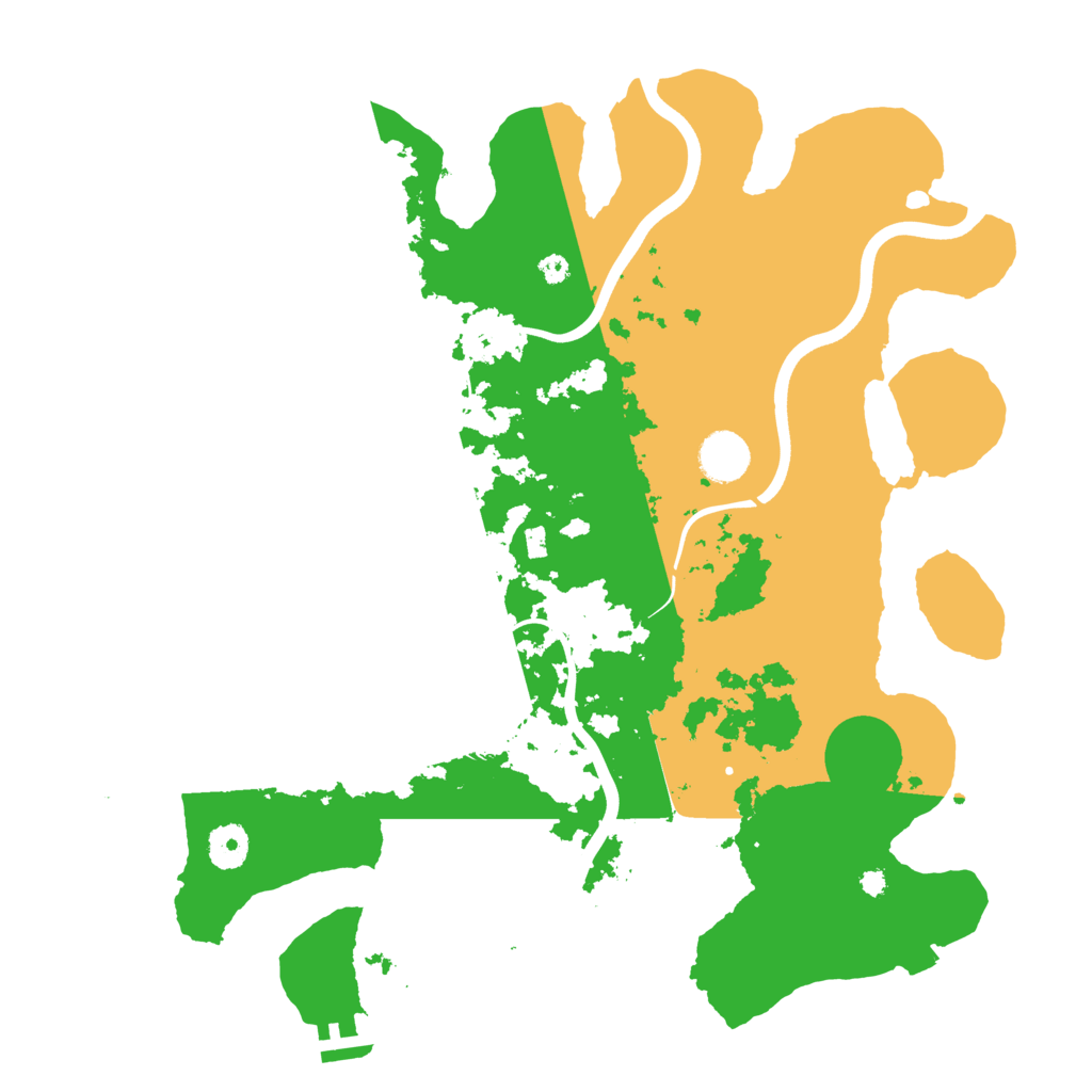 Biome Rust Map: Procedural Map, Size: 3800, Seed: 1984788708