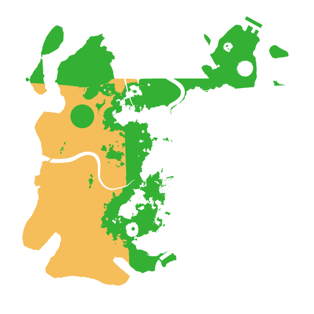 Biome Rust Map: Procedural Map, Size: 3500, Seed: 1936011784