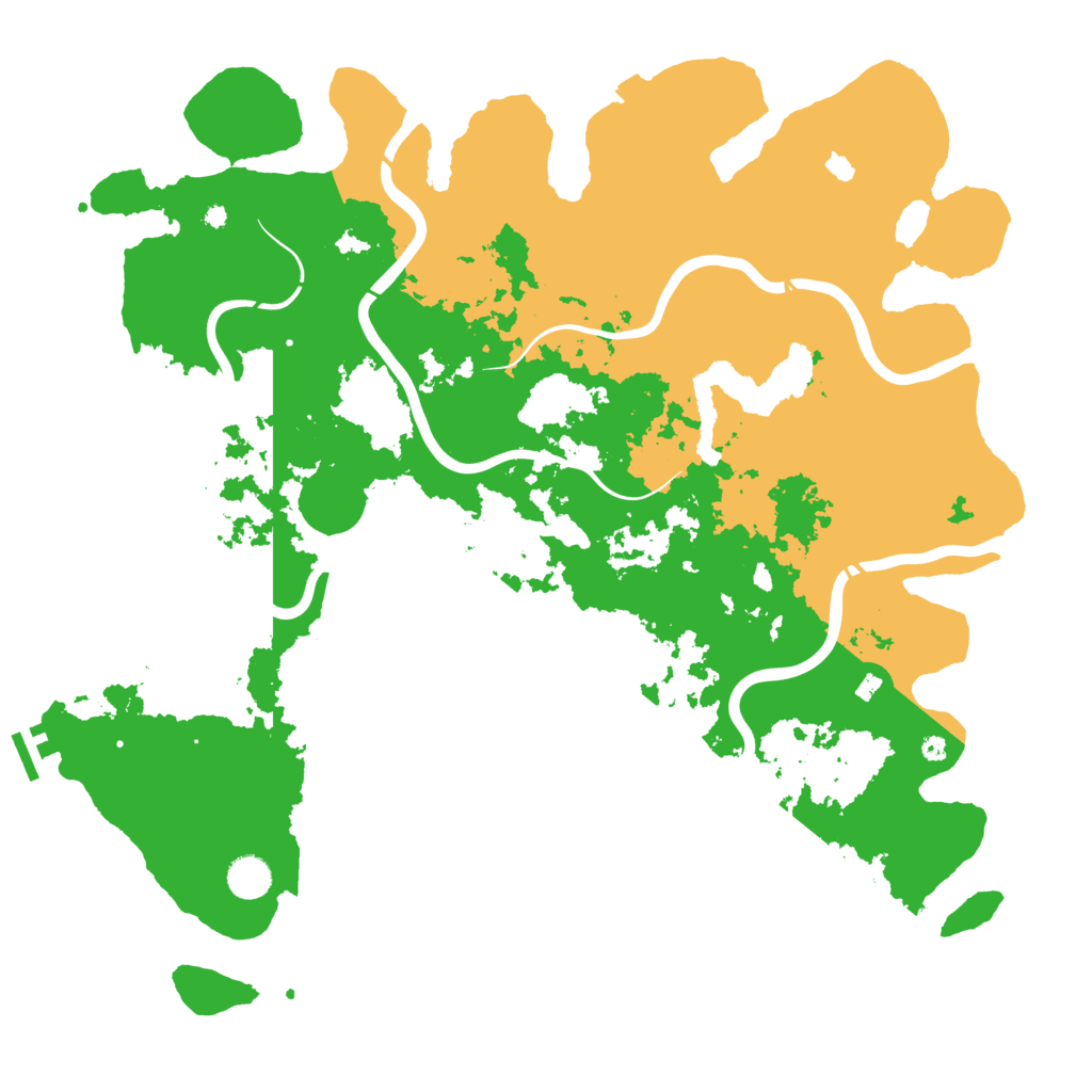 Biome Rust Map: Procedural Map, Size: 4400, Seed: 40862141