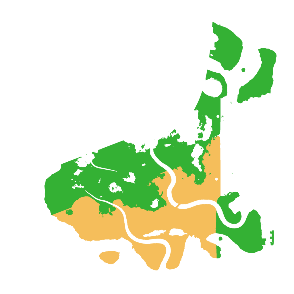 Biome Rust Map: Procedural Map, Size: 3000, Seed: 613912533