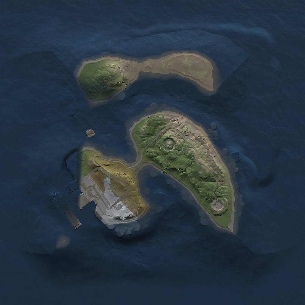 Rust Map: Procedural Map, Size: 1500, Seed: 1586544954, 2 Monuments