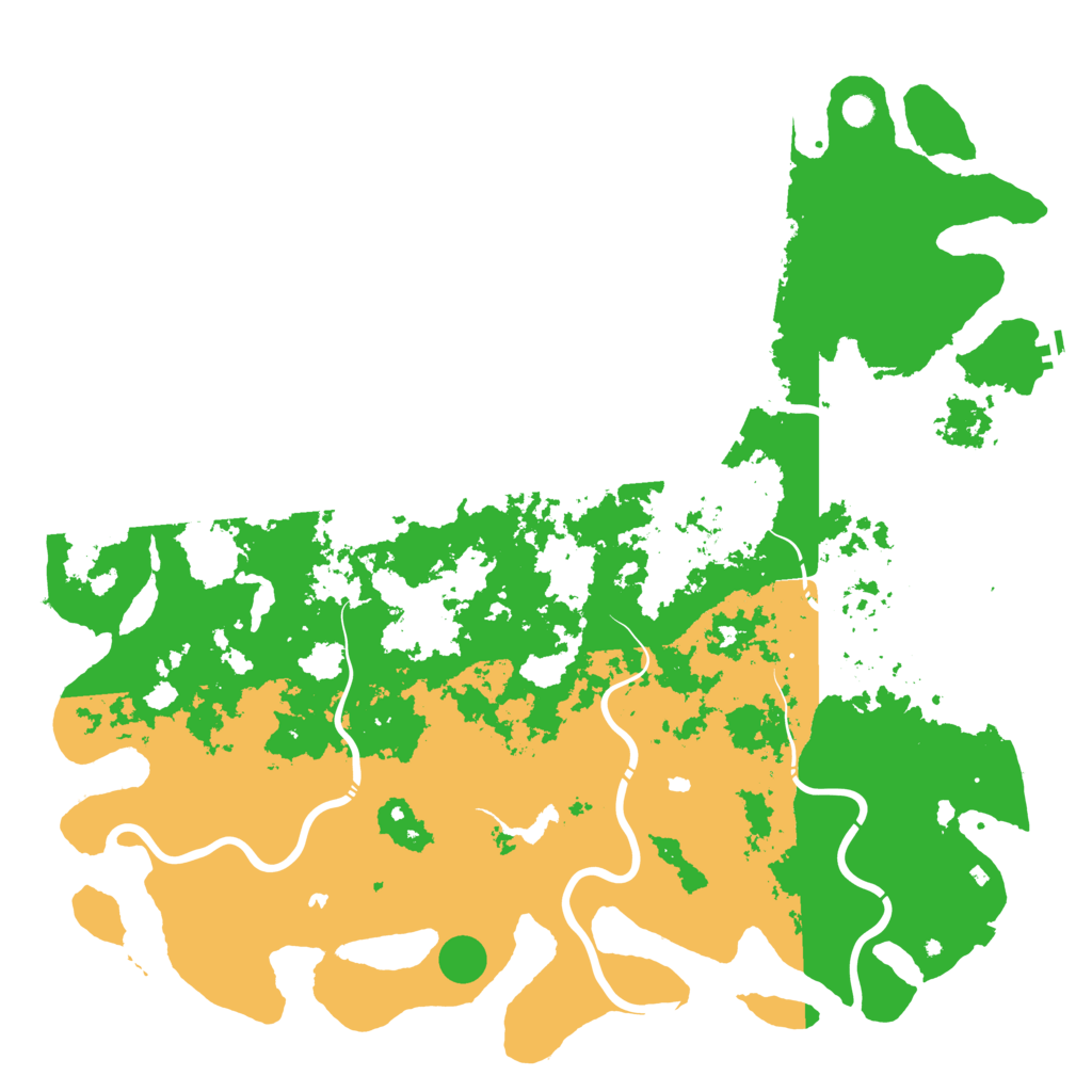Biome Rust Map: Procedural Map, Size: 6000, Seed: 19621