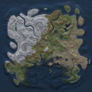 Thumbnail Rust Map: Procedural Map, Size: 4250, Seed: 41561, 15 Monuments