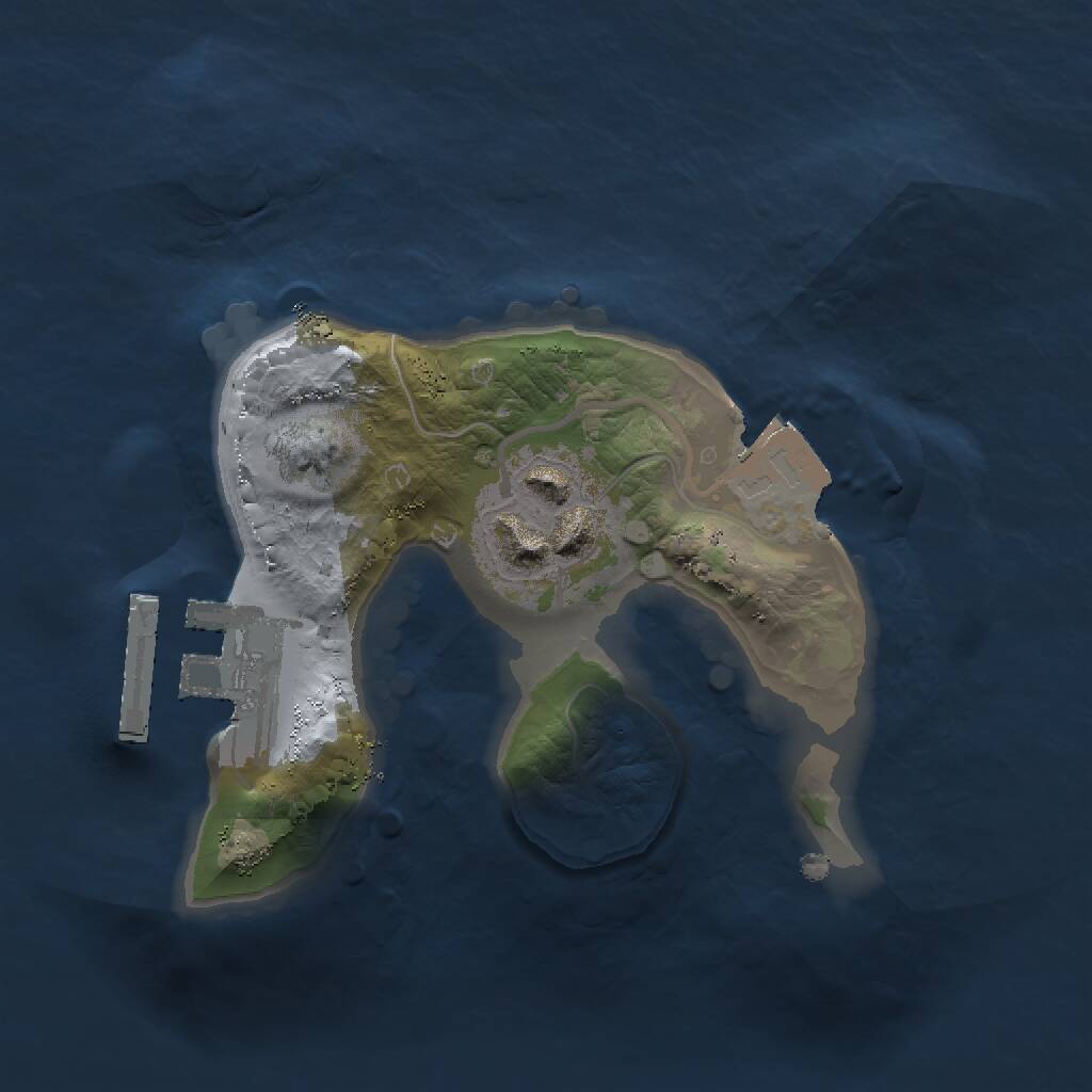 Rust Map: Procedural Map, Size: 1500, Seed: 1586544955, 3 Monuments
