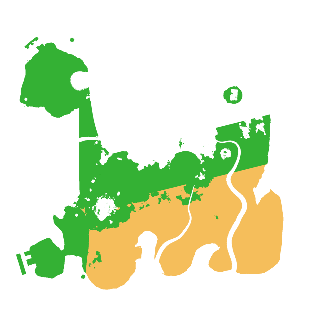 Biome Rust Map: Procedural Map, Size: 2998, Seed: 1